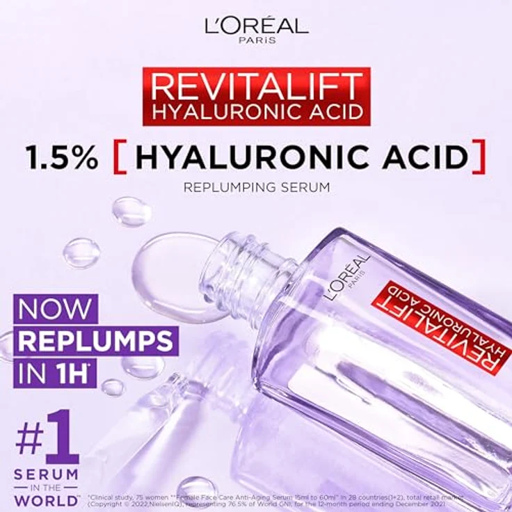 L'Oreal Paris Revitalift Filler HA 1,5% 30ml Skin Serum for Women mit pflegender Wirkung – Bild 3