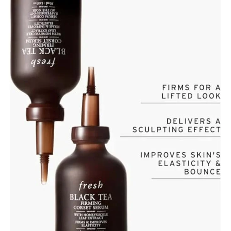 Fresh Schwarzer Tee Gesichtsserum, Straffendes Serum für das Gesicht mit intensiver Feuchtigkeitsversorgung - 100 ml – Bild 4