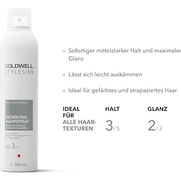 Goldwell Stylesign Working Hairspray 300 ml, Haarstyling Haarspray – Bild 3