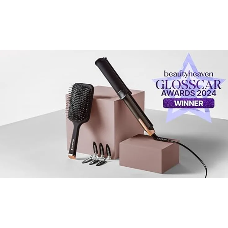 Remington ONE S6078, 2in1 Glätteisen & Lockenstab mit beheizter Außenfläche, digitales Display 150-230°C, inkl. Bürste, Klammern, Handschuh und Aufbewahrungstasche – Bild 2