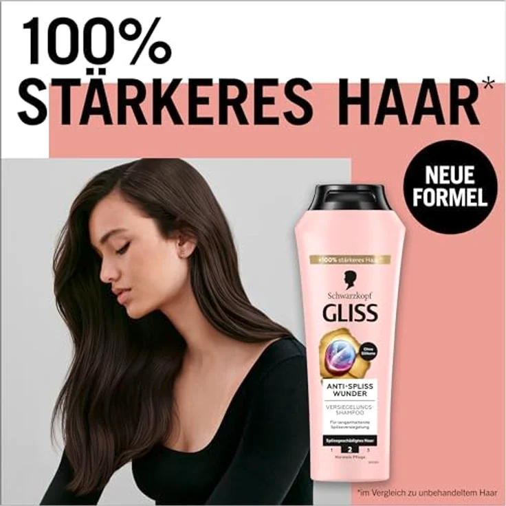 GLISS KUR Haarshampoo GLISS KUR Haarshampoo Anti-Spliss Wunder Haarshampoo 250 ml – Bild 7