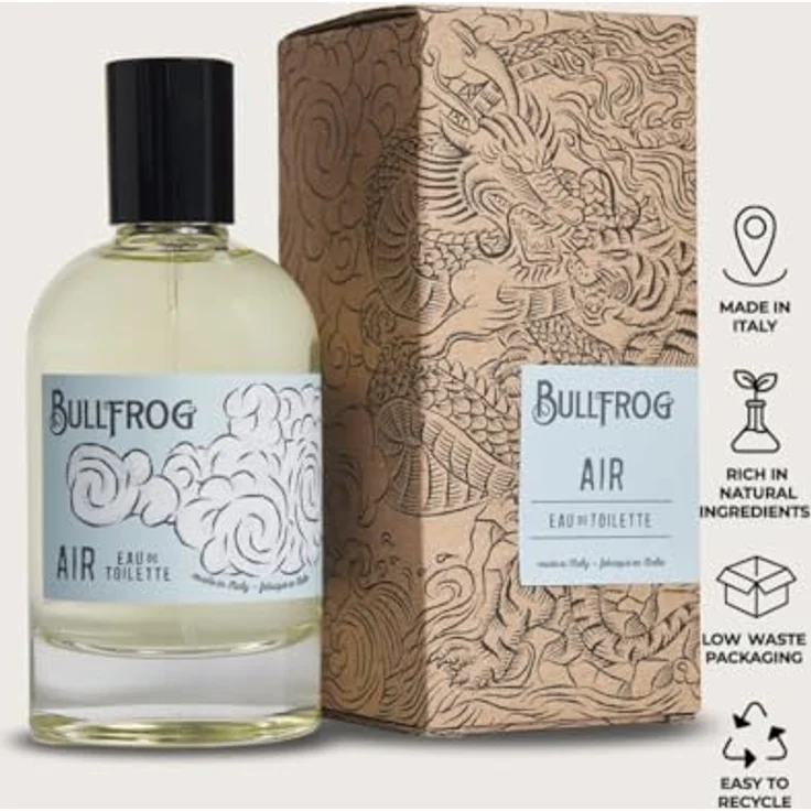 Bullfrog Eau de Toilette Elements Air 100 ml, Damenparfum mit frischen Noten von Gras und Mandel – Bild 2