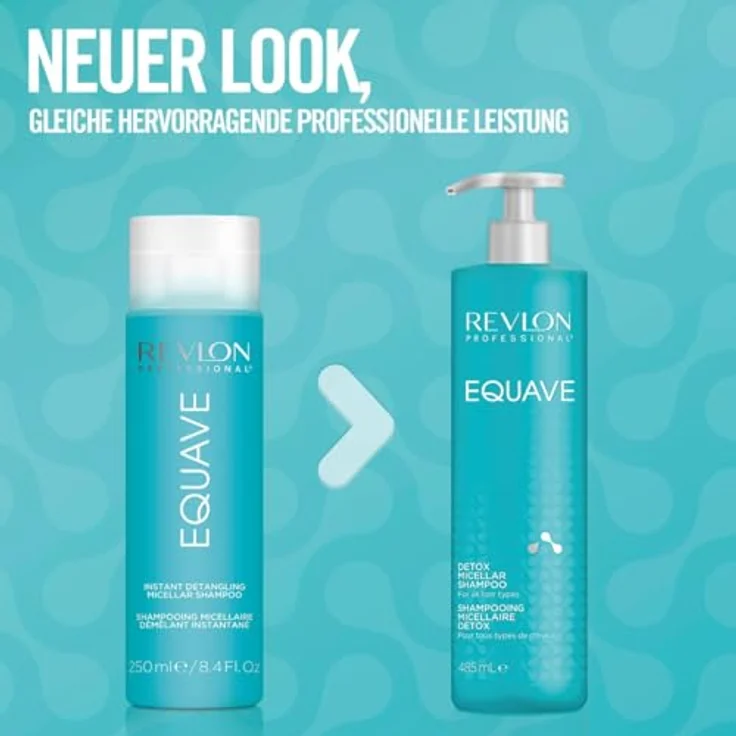 REVLON PROFESSIONAL EQUAVE Detox Micellar Shampoo, tiefenreinigendes Mizellen Haarshampoo mit Gel-Textur, 485 ml. – Bild 2