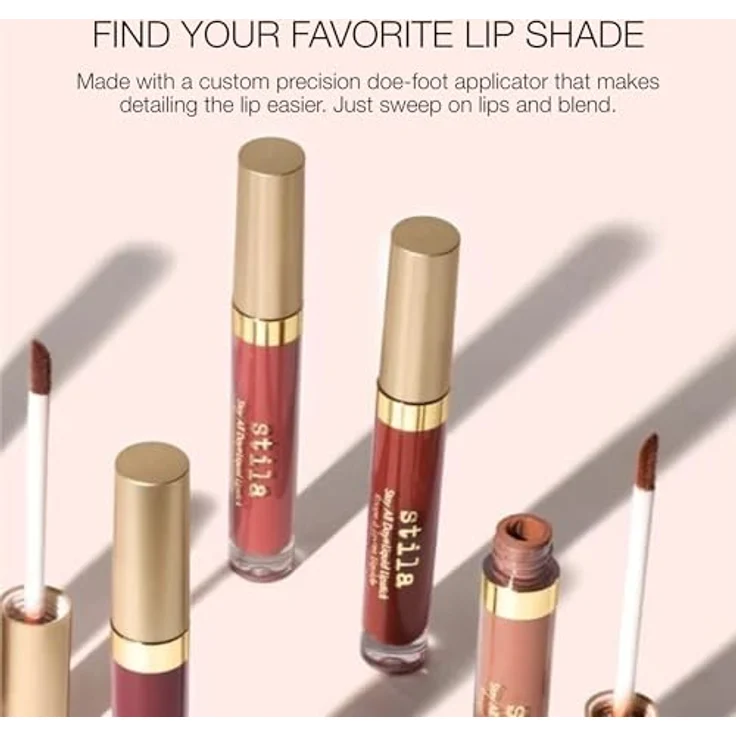Stila Cosmetics Stay All Day Shimmer Lip, Cremiger Lippenstift mit perlmutternem Glanz, 3 ml – Bild 5