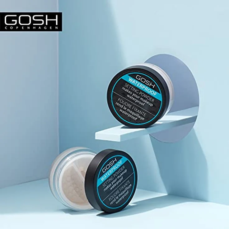 Gosh Copenhagen Waterproof Setting Powder, Fixing Spray & Fixierpuder, 7 g, transparent, mattierendes und wasserfestes Finish – Bild 5