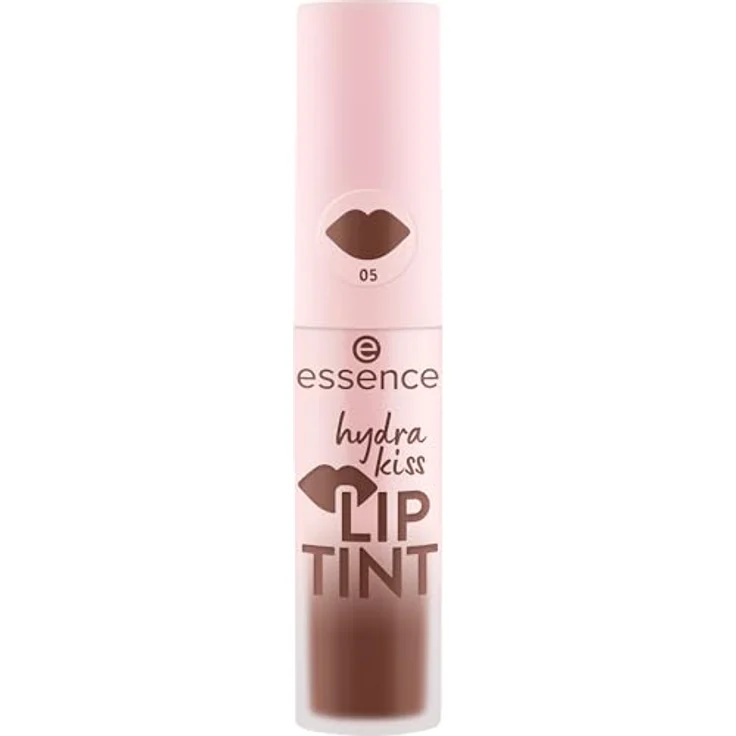 essence hydra kiss LIP TINT, Nr. 05, Braun, langanhaltender, veganer Lippenstift im 3er Pack, natürliche Färbeeffekt, glänzende Textur, ohne Parabene und Mikroplastik – Bild 2