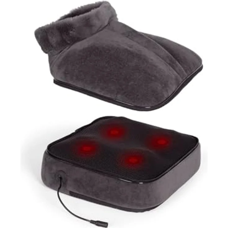 Livoo feel good moments 2-in-1-Shiatsu-Massagegerät DOS204, revitalisierende Fuß- und Rückenmassage mit Wärmeoption und 24 rotierenden Köpfen – Bild 5