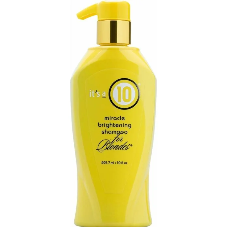 Makeup Revolution It's A 10 Miracle Brightening Shampoo, Unisex für blondes Haar, 10oz (295.70 ml) mit Gelbstichneutralisierung und strahlendem Finish