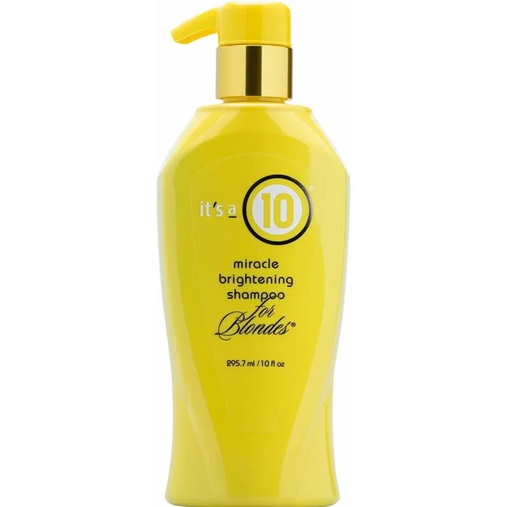 Makeup Revolution It's A 10 Miracle Brightening Shampoo, Unisex für blondes Haar, 10oz (295.70 ml) mit Gelbstichneutralisierung und strahlendem Finish