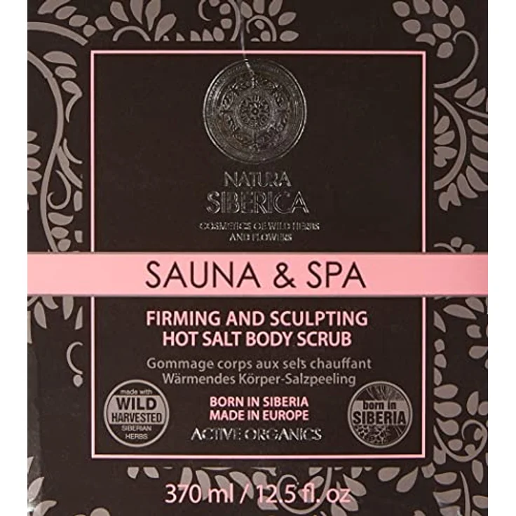 Natura Siberica Wärmendes Figurpflege-Salzpeeling, 1er Pack (1 x 370 ml) - Hält kühl und bequem, flexibles Design – Bild 4