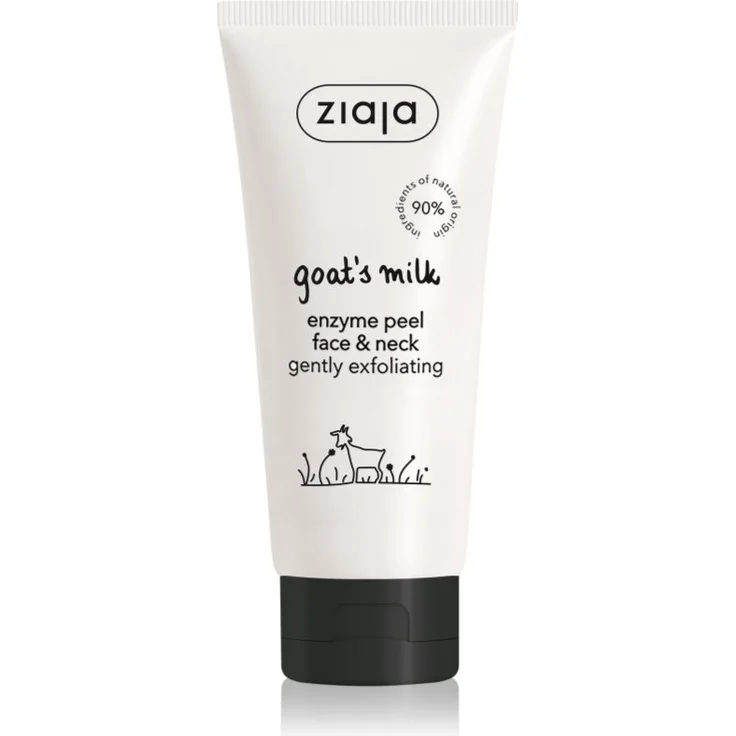 Ziaja Goat's Milk sanftes Reinigungs-Peeling für Gesicht und Hals, 75 ml, entfernt abgestorbene Hautzellen und verfeinert den Teint