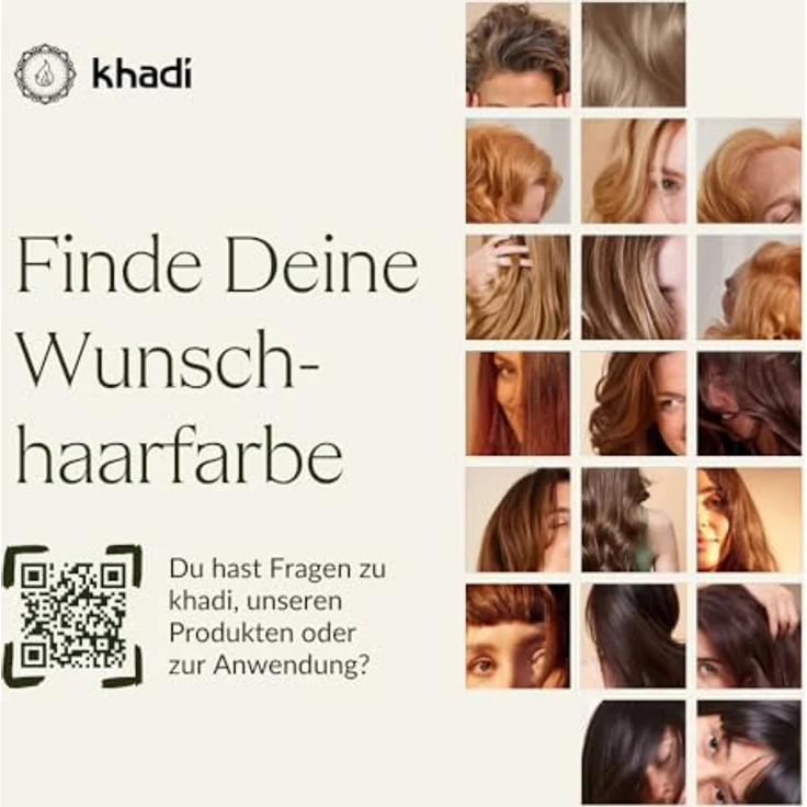 khadi Pflanzenhaarfarbe Sonnenblond 100g I Haarfarbe für warmes, sommerliches Blond I Naturhaarfarbe 100% pflanzlich – Bild 11