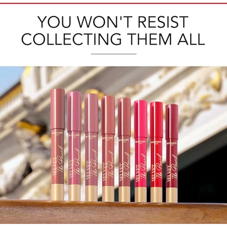 Bourjois Velvet the Pencil, dünner Lippenstift mit Matt-Effekt, Farbton 08 Rouge Di'vin, 1,8 g – Bild 12