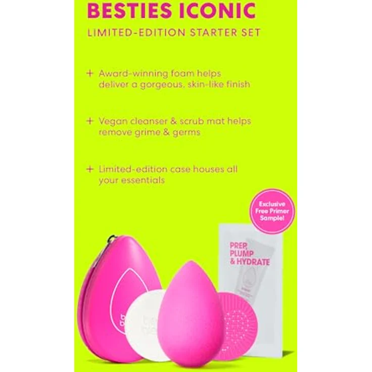 beautyblender Geschenkset, Make-up Schwämme für Damen mit ikonischem Schwamm und Pflegeprodukten, stilvolle Verpackung – Bild 3