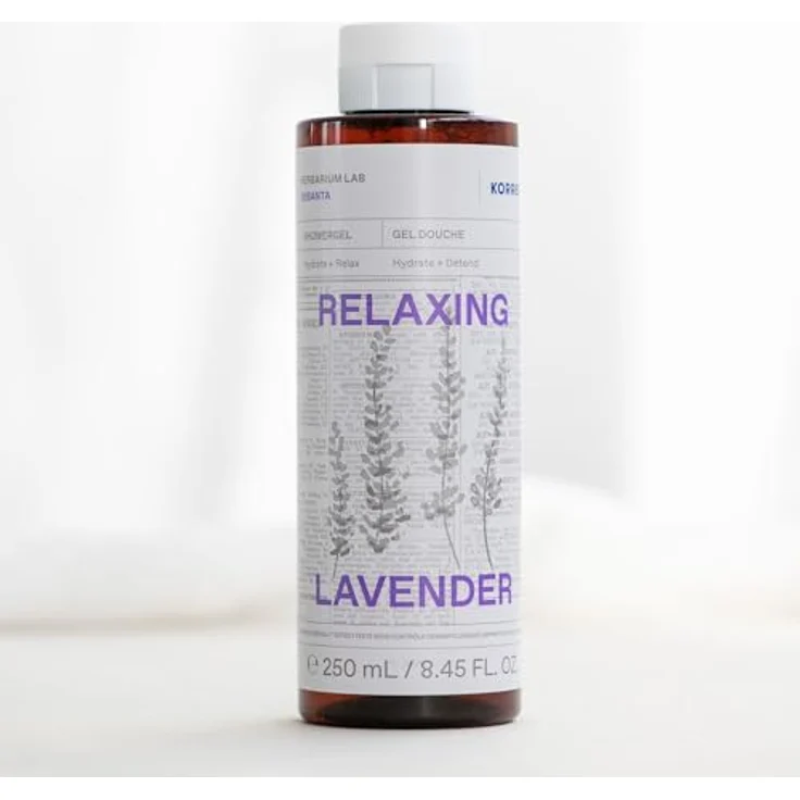 Korres Relaxing Lavender Duschgel 250 ml, entspannendes Duschbad mit feuchtigkeitsspendender Wirkung und beruhigendem Duft – Bild 6