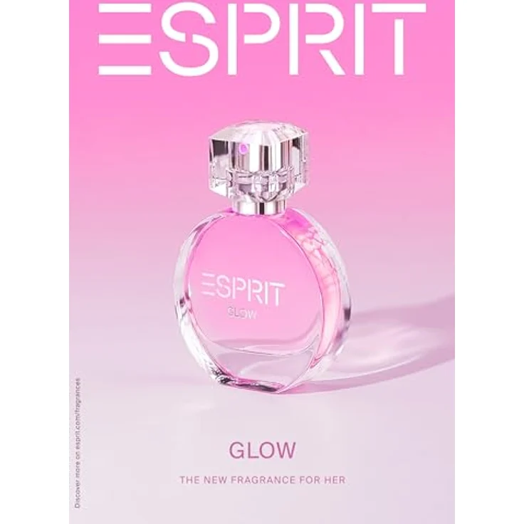 Esprit GLOW Parfüm Damen 20ml, Fruchtiges Eau de Parfum mit Grapefruit, Jasmin, Himbeere & Moschus, Rosé-Gold Flakon – Bild 5