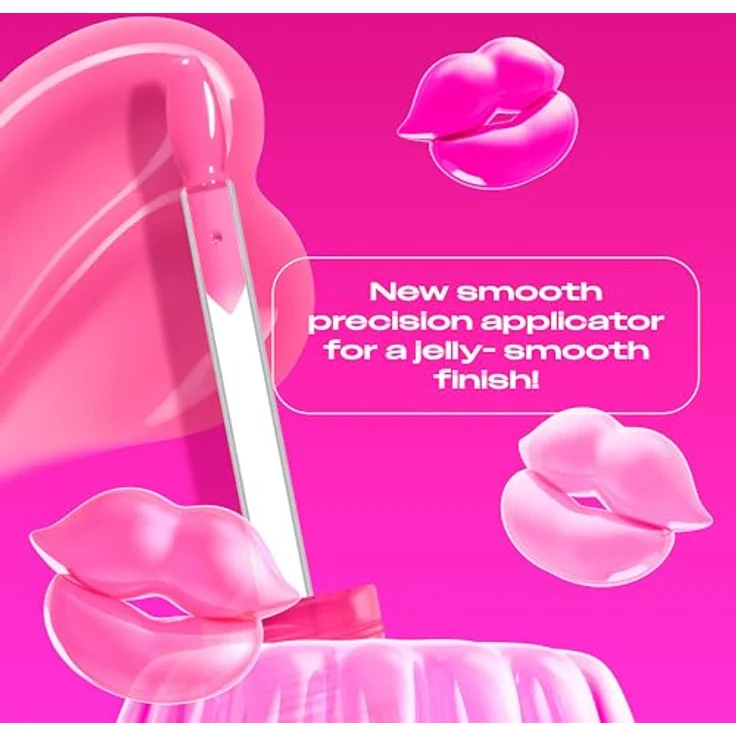 NYX PROFESSIONAL MAKEUP Jelly Job Peptide Infused Jelly Gloss, voluminöser Glanz für optisch vollere Lippen, Jelly Icing – Bild 4