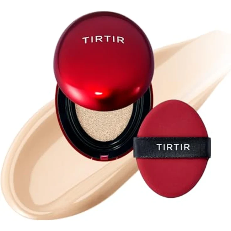 TIRTIR Mask Fit Red Cushion Mini, langanhaltendes Make-up im Schwämmchen, Farbton 17N Vanilla, 4.5 g – Bild 1