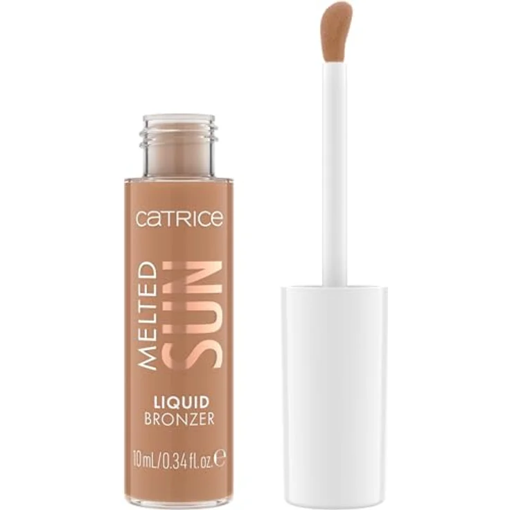 Catrice Melted Sun Liquid Bronzer, Nr. 015, Braun, langanhaltend, definierend, hochpigmentiert, natürlich, matt, vegan, ölfrei, ohne Parfüm, ohne Alkohol (10ml) – Bild 1