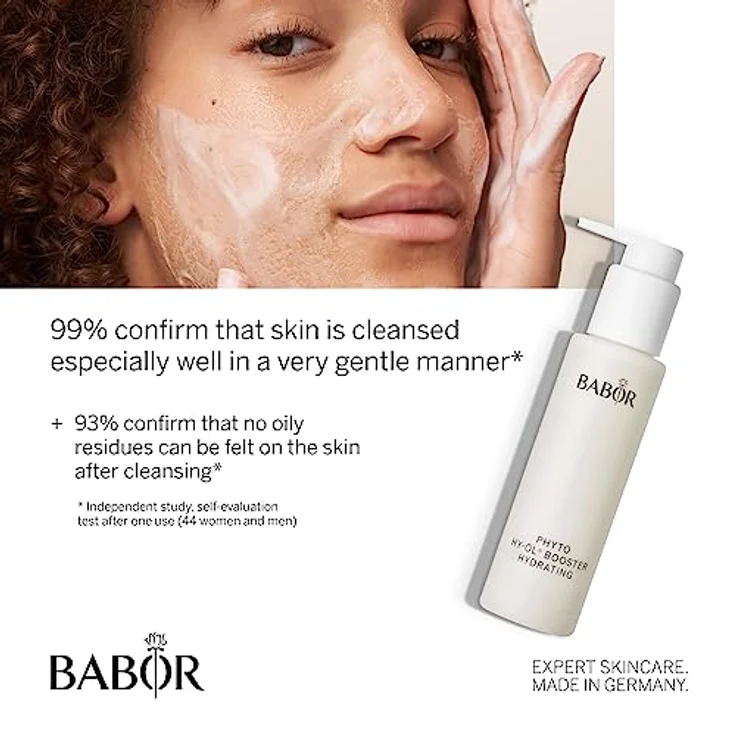 BABOR Phyto Hy-Öl Booster Hydrating für trockene Haut, Gesichtsreiniger zur Anwendung mit Hy-Öl, Mit Birke und Rosmarin, Vegane Formel, Phytoactive Hydro Base, 1 x 100 ml – Bild 3