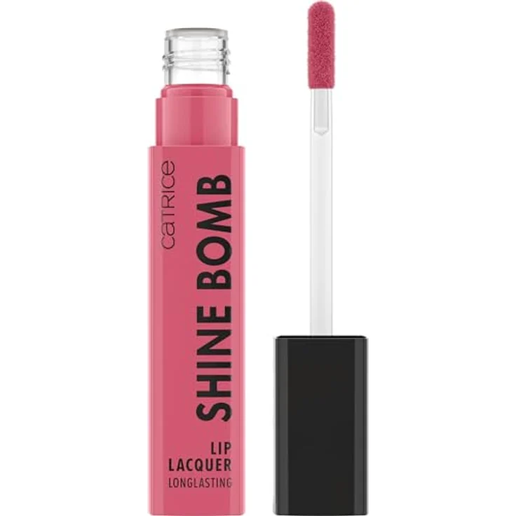 Catrice Shine Bomb, langanhaltender flüssiger Lippenstift, Farbton 080 Flirt Alert, 3 ml, feuchtigkeitsspendend mit Glanzeffekt – Bild 1
