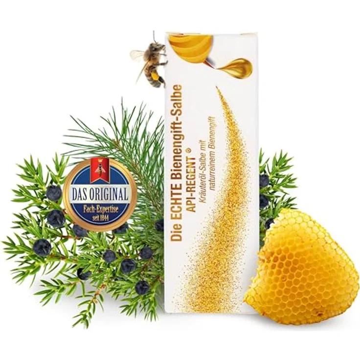 Api-regent Echte Bienengift-Salbe, Körpercreme mit 60-70% Melittin, 50 ml, dermatologisch getestet, Made in Germany – Bild 1