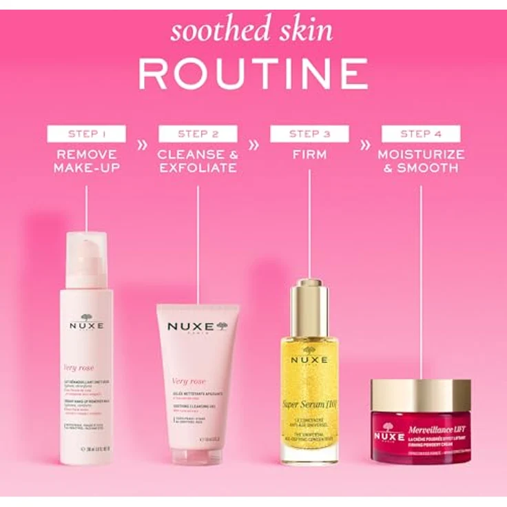 NUXE Very Rose Soothing Cleansing Gel, 150 ml, beruhigendes Reinigungsgel für alle Hauttypen, 97 % natürliche Inhaltsstoffe, vegan – Bild 6