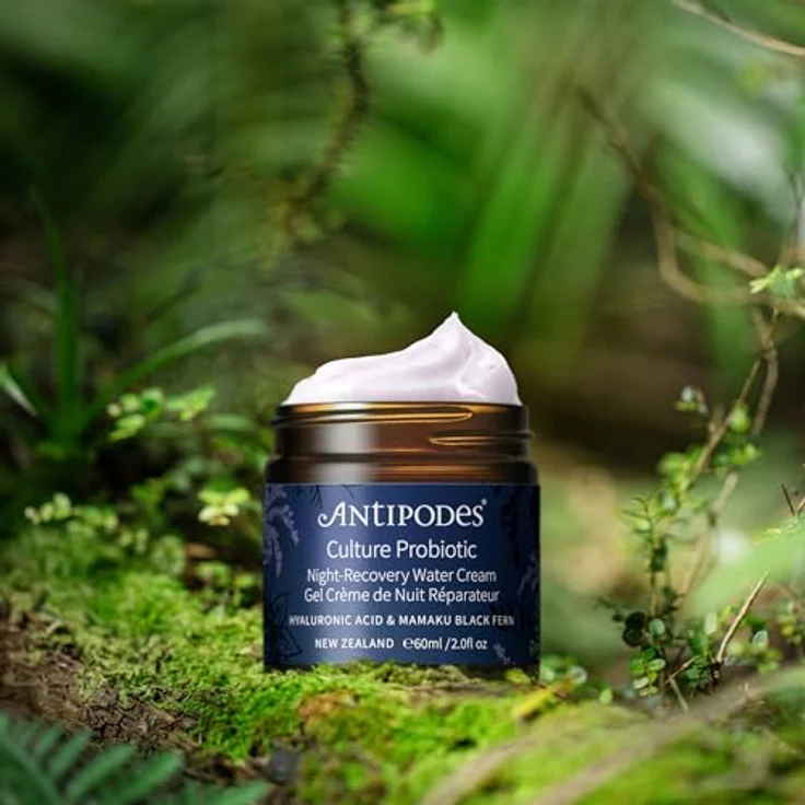 Antipodes Culture Probiotic Night Recovery Water Cream, intensive Nachtcreme mit Probiotika zur Hautrevitalisierung, 60 ml – Bild 3
