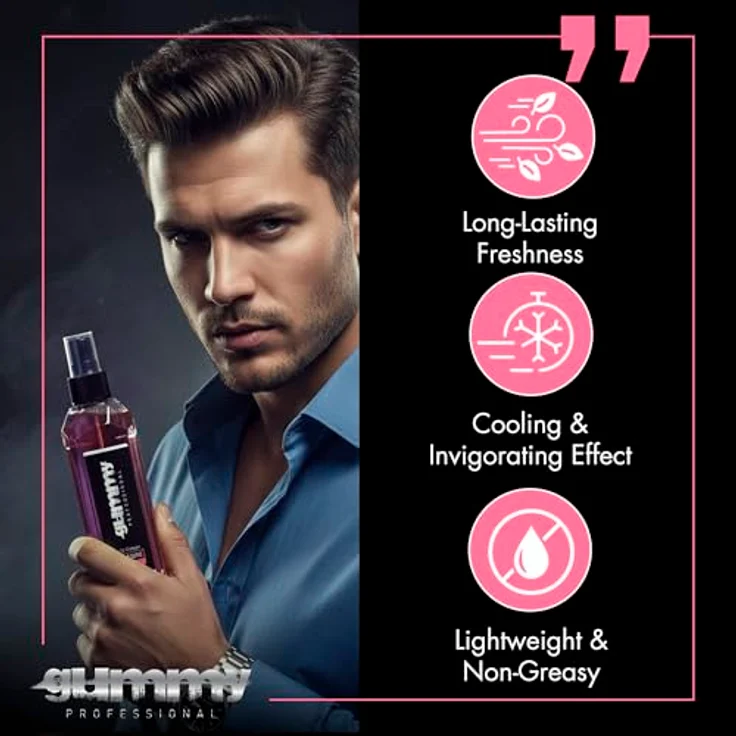 Gummy Gummy Quartz Eau de Cologne Spray 400ml, unisex After Shave mit mineralisch-frischem Duft, antibakteriell und erfrischend – Bild 3