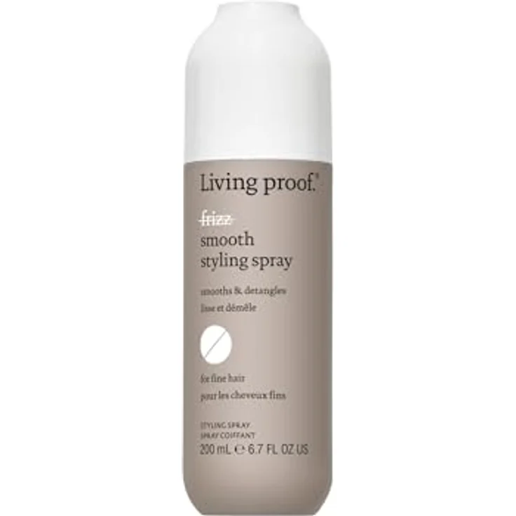 Living proof No Frizz Smooth Styling Spray | Silikonfreies Anti-Frizz-Haarspray für feines Haar | Glanz, Geschmeidigkeit, Kämmbarkeit | Cruelty free, ohne Parabene, Sulfate | 200ml – Bild 1
