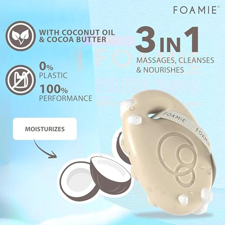 Foamie Seife Shower Body Bar Shake Your Coconuts 80 g – Bild 6
