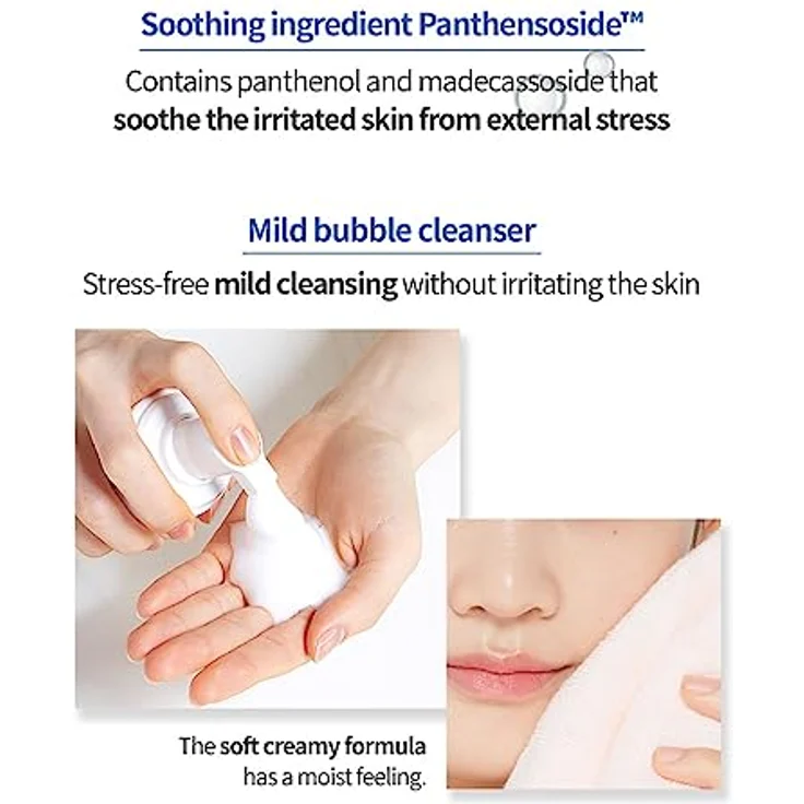 Etude House SoonJung pH 6,5 Peitschenreiniger 5,1 fl. Unze. oz. (150ml) 21AD| Nicht komedogener und hypoallergener Soft Bubble Hydrating Facial Cleanser für empfindliche Haut – Bild 3