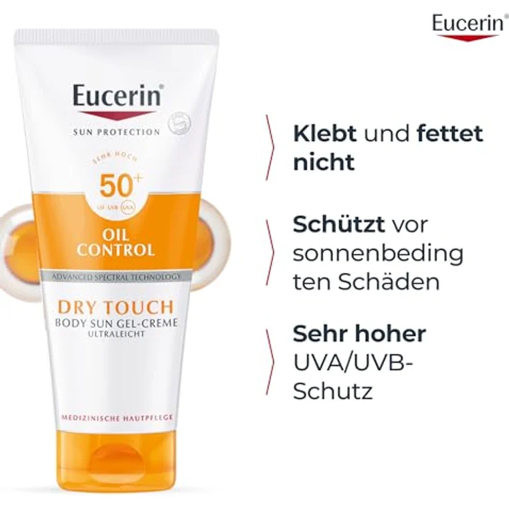 Eucerin Sun Gel-Creme Oil Control Body LSF 50+, 200 ml – Bild 5
