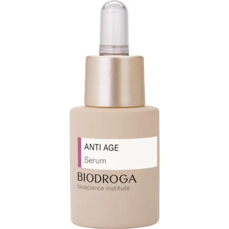 Biodroga Anti Aging Serum 15 ml – straffende Anti Falten Gesichtspflege mit Schwarzwald Complex und Coenzym Q10