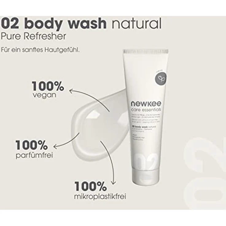 Newkee Body Wash, 150ml Duschgel zur täglichen Reinigung und Hautpflege – Bild 5