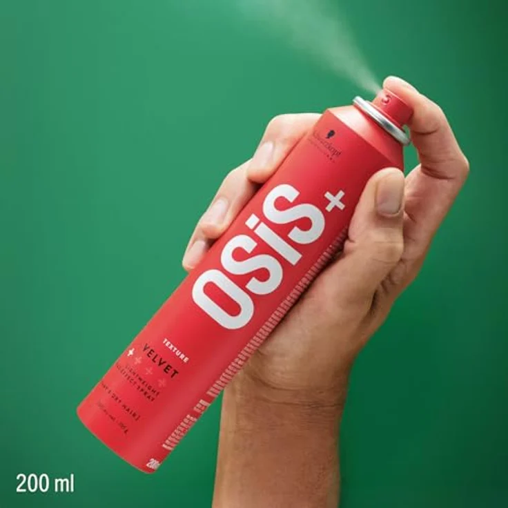 Schwarzkopf Professional OSiS Velvet Wachs Effekt Haarspray Sanfte Definition Textur Natürlicher Glanz Leichter Halt 200 ml – Bild 2