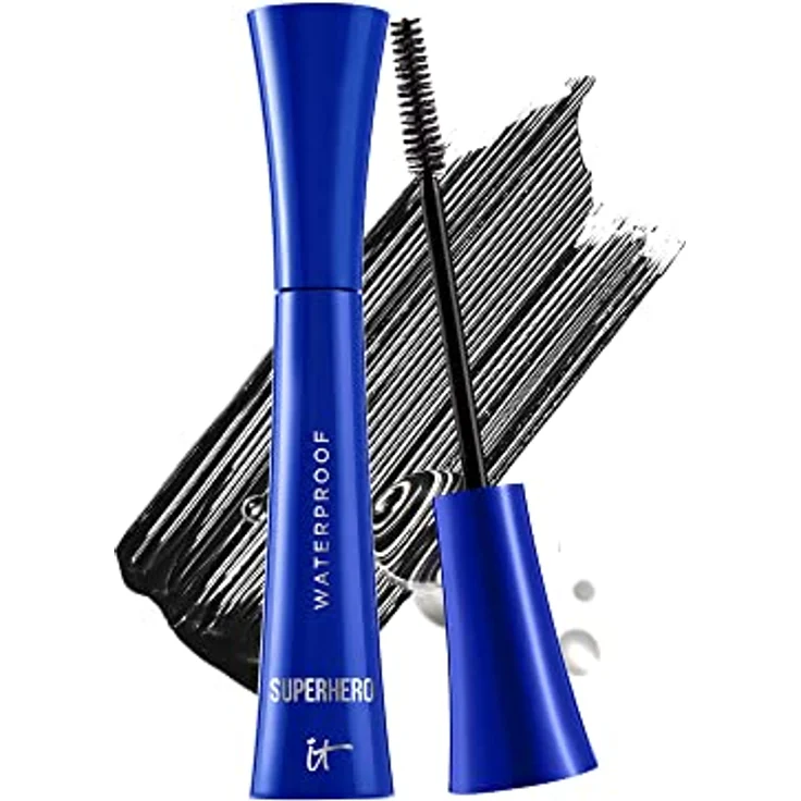It Cosmetics SUPERHERO Mascara, waterproof Volumizing Mascara in Super Black, 9 ml – Bild 1