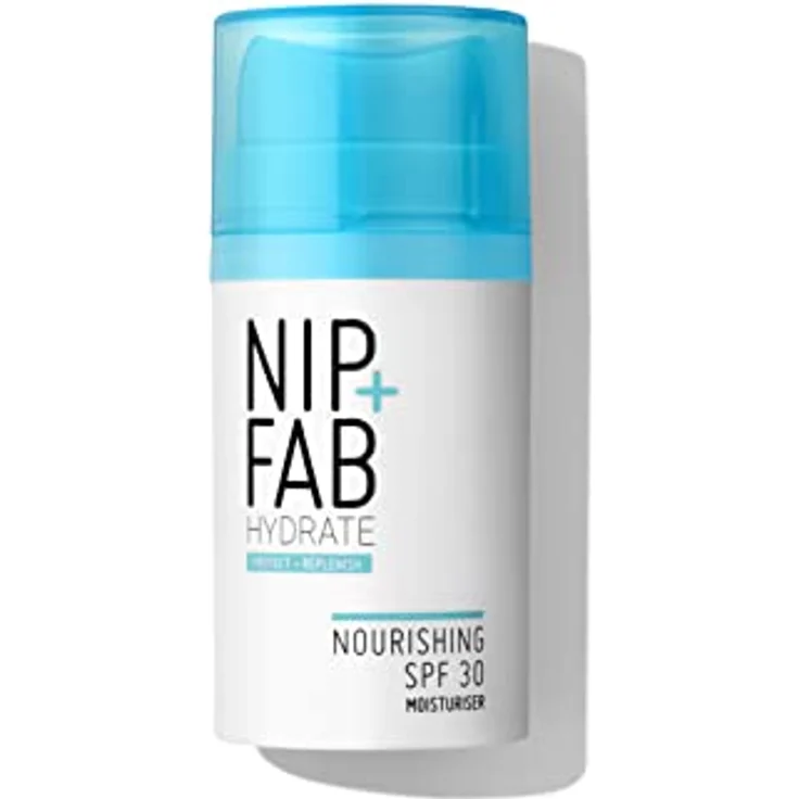 Nip+Fab SPF 30 Moisturiser Hydration Nourishing, 50 ml, Feuchtigkeit für trockene + strukturierte Haut, UVA- und UVB-Schutz, nicht komedogen – Bild 1