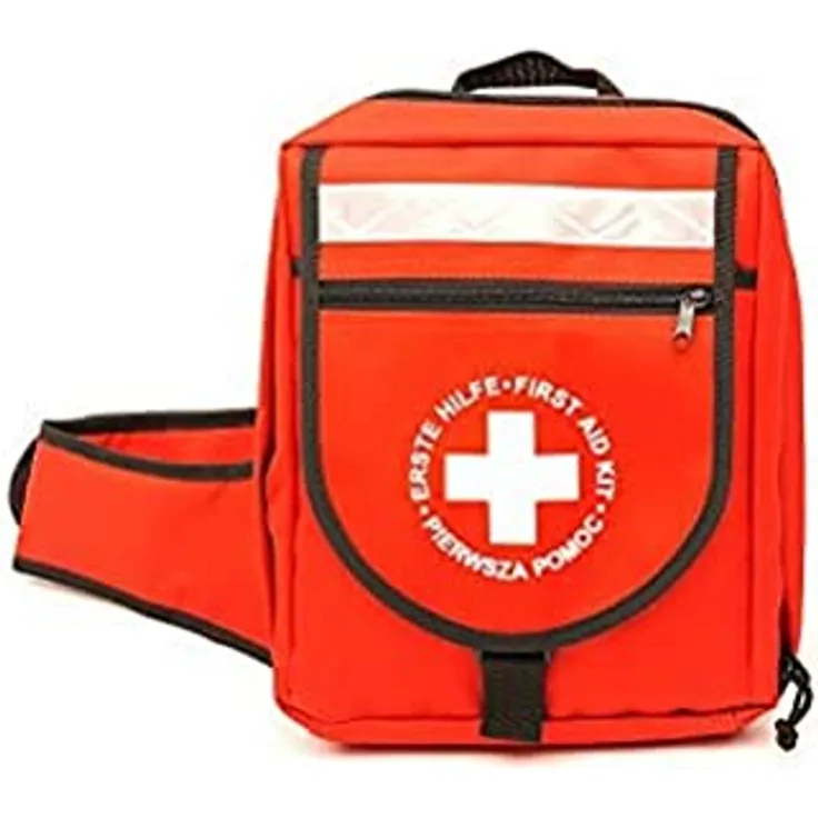 LEINAWERKE 23011 first aid emergency backpack without content, red, with contents DIN 13157 1 pc.