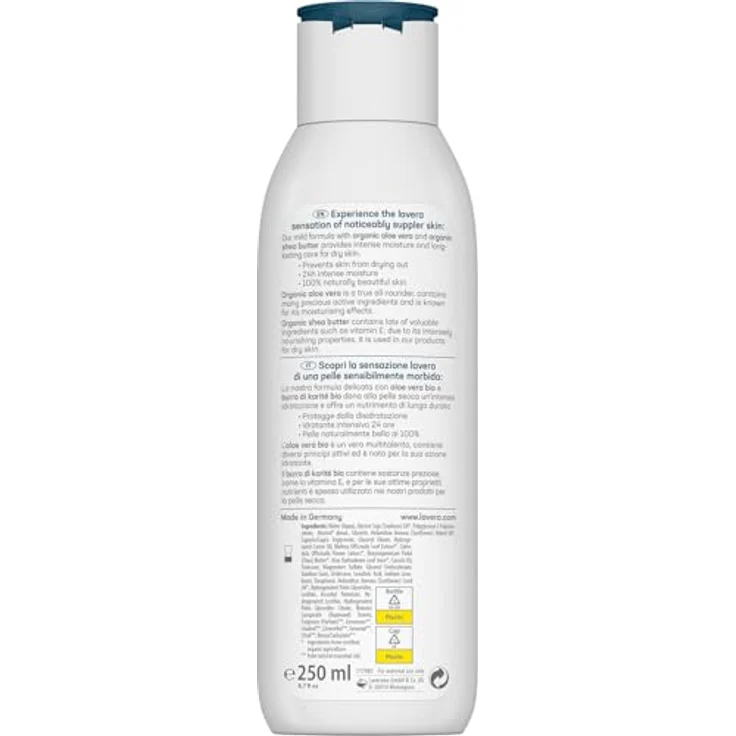 lavera Basis Sensitiv Reichaltig Body Milk 250 ml – Bild 2