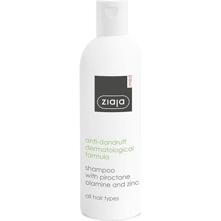Ziaja ZIAJA MED Anti-Schuppen-Shampoo mit Pyrocton Olamin und Zink, dermatologische Formel für alle Haartypen, 300 ml