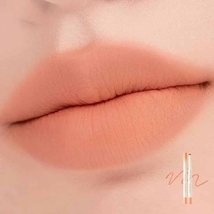 rom&nd Lippen-Mate-Stift 01 TENDERLY PEACH, Lippenkonturenstift mit wischfester Textur und natürlichem Verblenden, 13g – Bild 2