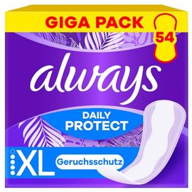 Always Daily Protect Slipeinlagen Damen Extra Long, 54 Binden, Giga Pack