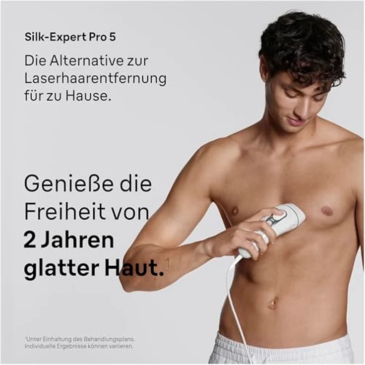 Braun Silk-Expert Pro 5 PL5234, IPL-Epilierer mit Hautsensor und 400.000 Lichtblitzen, Weiß, Akku – Bild 2