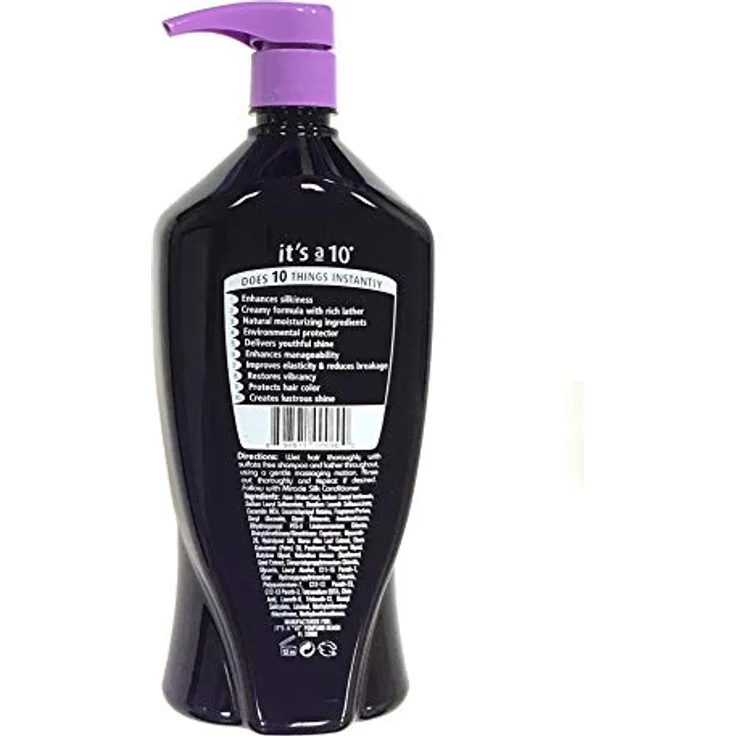 It's A 10 Silk Express Miracle Silk Shampoo, 33.8 oz (1000 ml), für Unisex, glänzend und seidig glatt, tägliche Anwendung – Bild 2