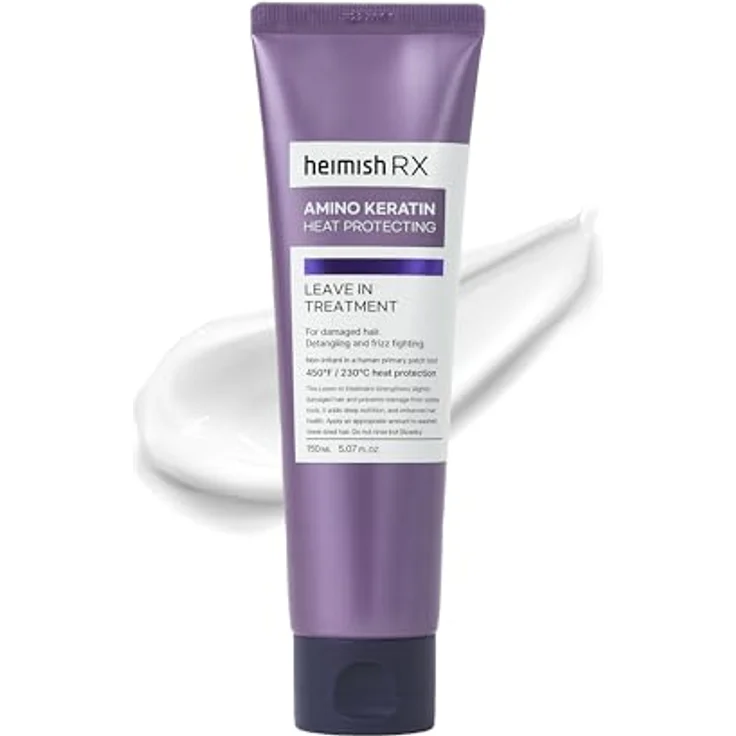 Heimish RX AMINO KERATIN HEAT PROTECTING LEAVE IN TREATMENT 150 ml - Leave-in-Conditioner mit Hitzeschutz bis 230°C und Aminosäuren-Komplex – Bild 1
