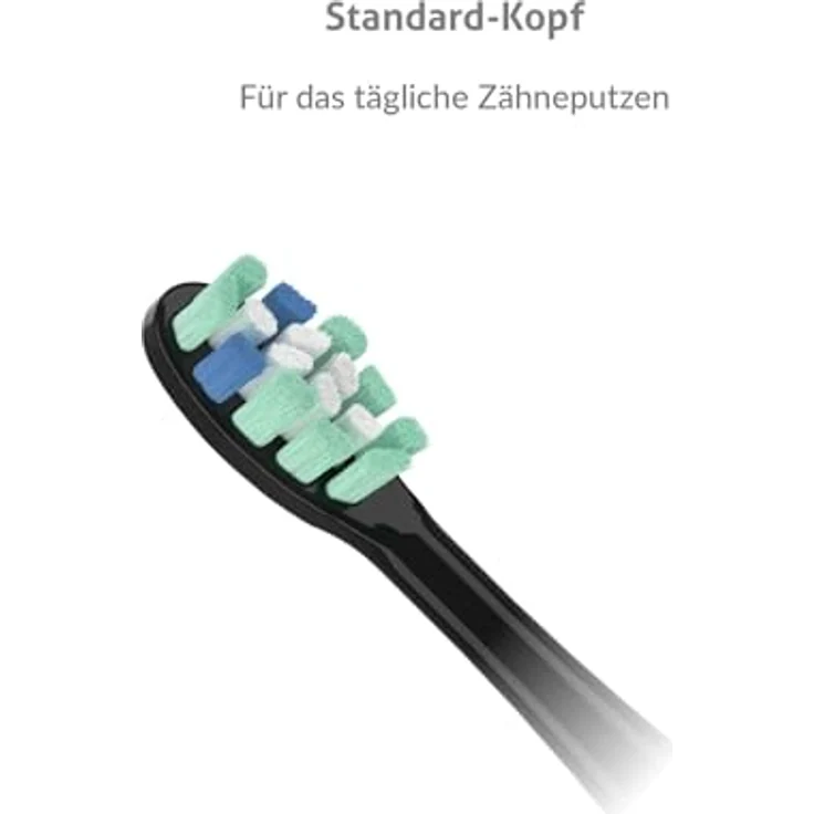TrueLife SonicBrush Clean-Series Ersatzbürstenköpfe Standard, 2er Pack, BPA-frei, Plaque-Entfernung, schwarze Borsten – Bild 2