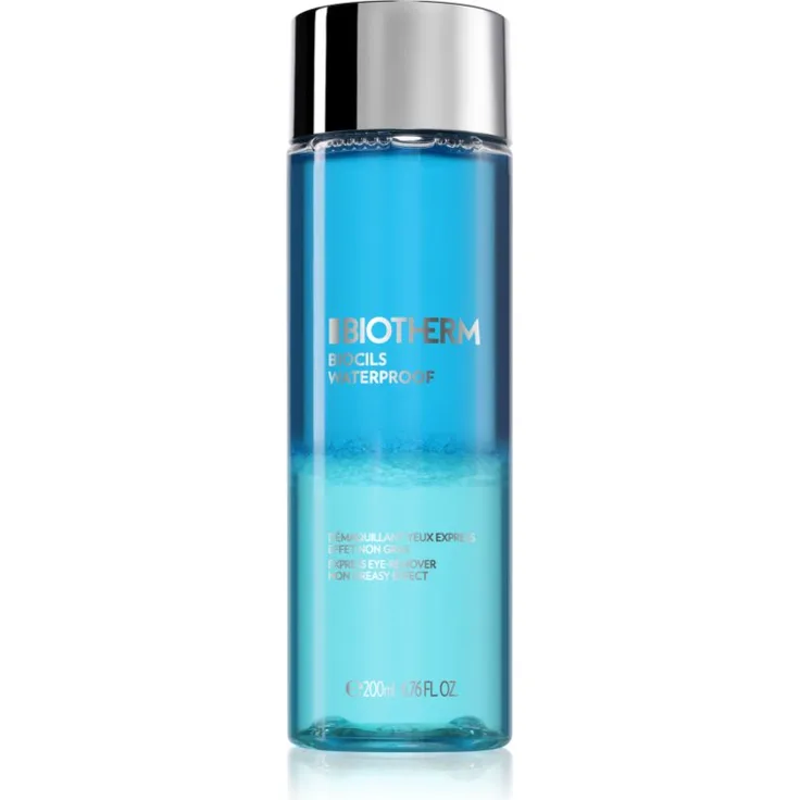 Biotherm Biocils Waterproof Eye Make Up Remover 2-Phasen Abschminkwasser, 200 ml, effektiver Augen-Make-up Entferner, sanfte Formel für empfindliche Haut