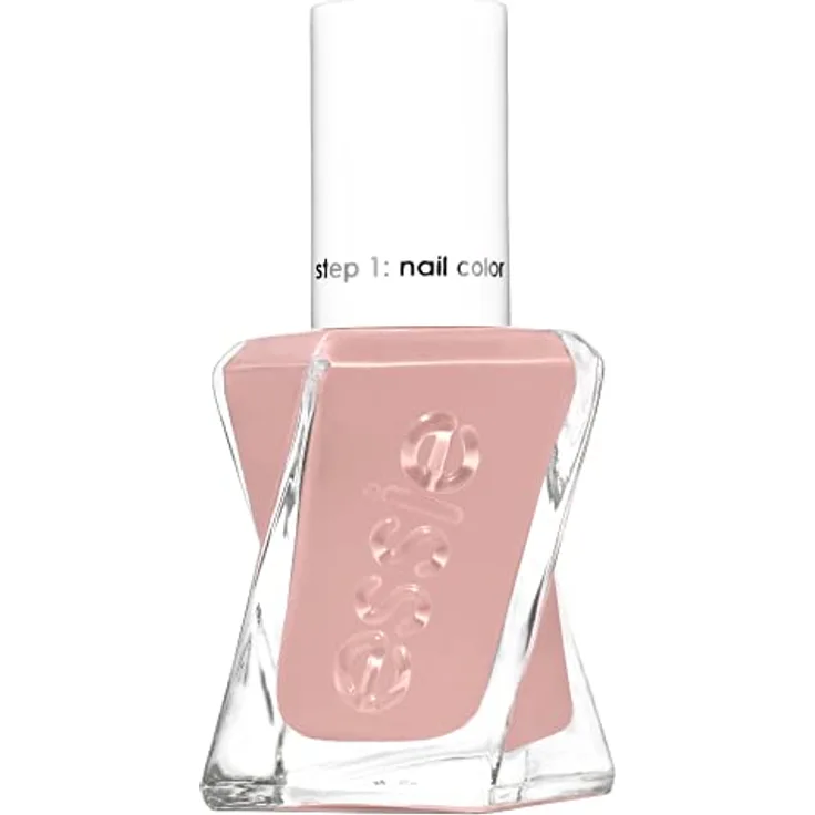 essie Gel Couture Nagellack, Nr. 485 princess charming, Nude, 13,5 ml - Glänzendes Gel Finish, ohne UV Licht, bis zu 12 Tage Halt