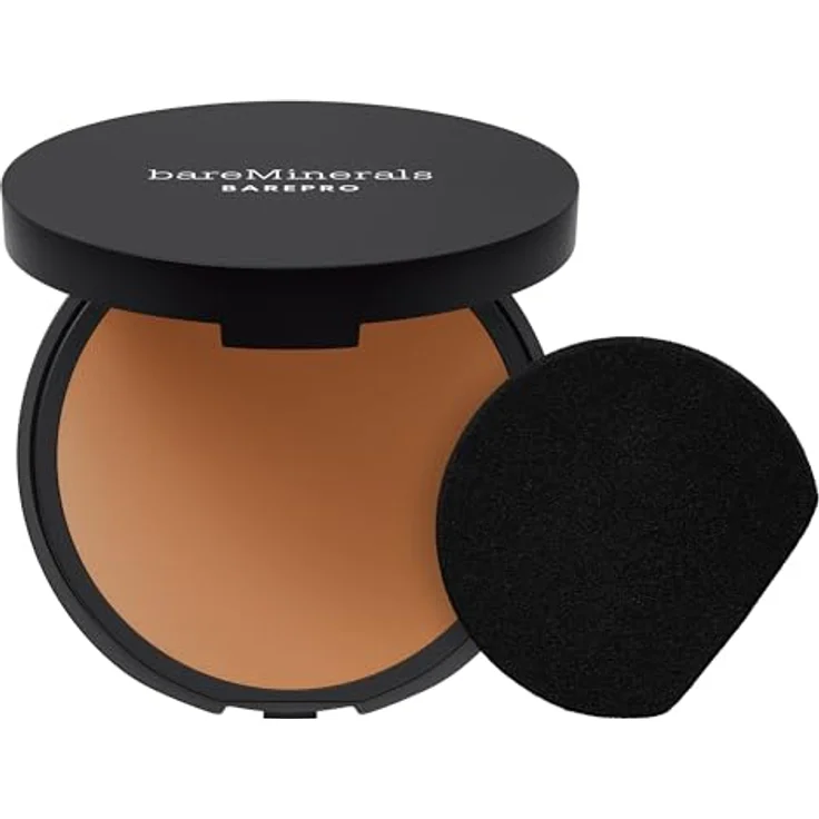 Bare Minerals Barepro 16-Hour Powder Foundation, 50-Warm, 8g - langanhaltende, schichtbare Deckkraft mit mattem Finish – Bild 1